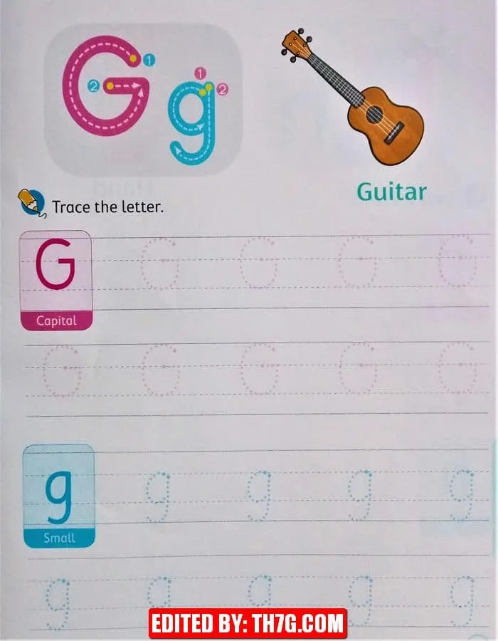 ورقة عمل لتعلم كتابة الحروف الإنجليزية كابيتال وسمول 7