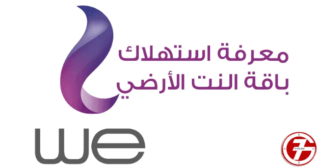 معرفة استهلاك باقة النت we الارضى من خلال الموقع الرسمي