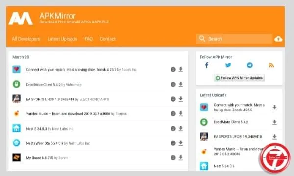 أفضل 5 مواقع تحميل apk وبدائل متجر جوجل بلاي الموقع الاول