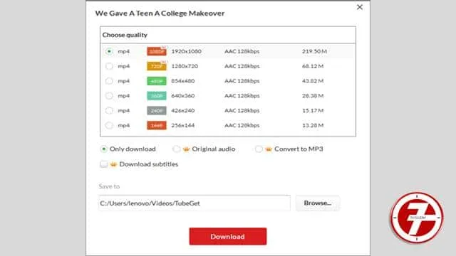 برنامج Gihosoft TubeGet لتحميل الفيديو والترجمة من اليوتيوب