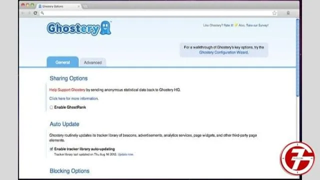 6- إضافة Ghostery لكشف من يتتبع متصفحك
