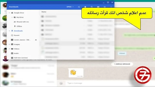 قراءة رسائل واتساب ويب دون ظهور علامات القراءة الزرقاء