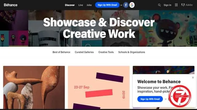 منصة Behance لمشاركة التصاميم والصور 
