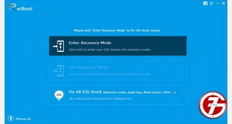 خطوة 2. قم بتوصيل جهاز الايفون الخاص بك واضغط على Fix All iOS Stuck.