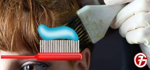5- تنظيف الوجه بعد استخدام صبغة الشعر