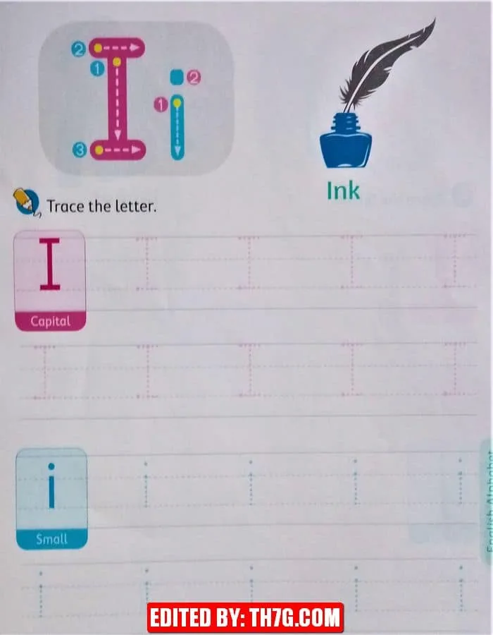 ورقة عمل لتعلم كتابة الحروف الإنجليزية كابيتال وسمول 9