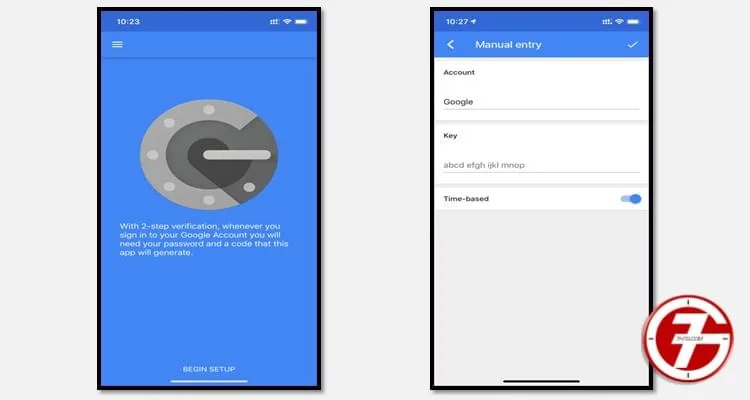 تطبيق حماية الحسابات Google Authenticator