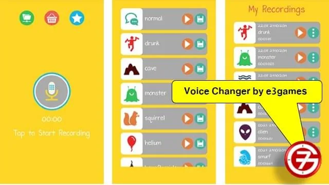 تطبيق Voice Changer by e3games لتغيير الصوت