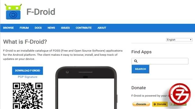 2- موقع F-Droid لتحميل التطبيقات والألعاب المجانية ومفتوحة المصدر