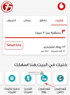 طريقة معرفة نوع الباقة فودافون