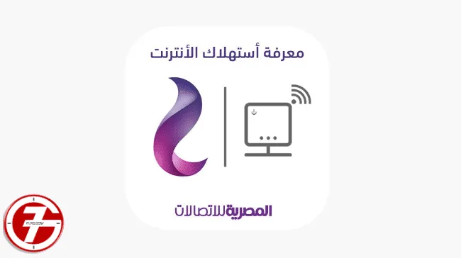 معرفة استهلاك النت الارضى we من خلال الموقع الرسمي