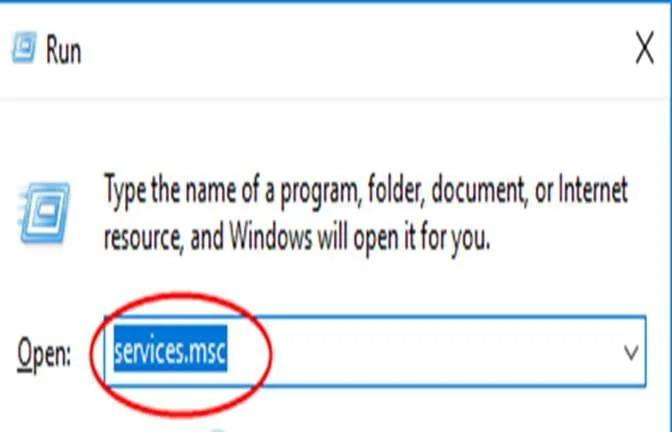 نافذة الخدمات services.msc في ويندوز