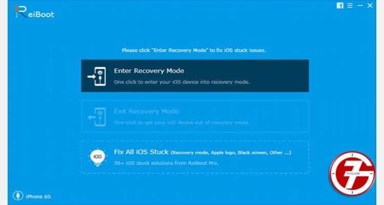 خطوة 2. قم بتوصيل جهاز الايفون الخاص بك واضغط على Fix All iOS Stuck.